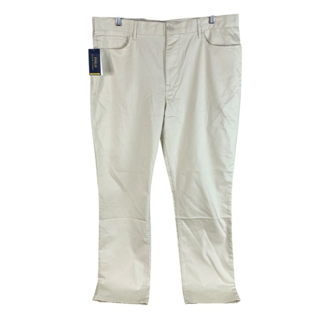 NEW Polo Ralph Lauren Mens Performance Pants 38x32 Beige Stretch Quick Dry $125
